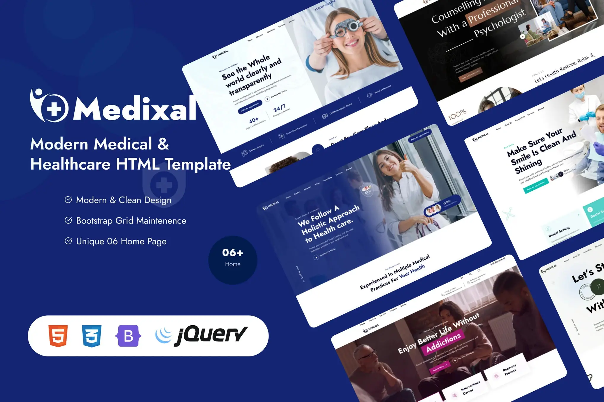 Medixal - Modern Medical & Healthcare HTML Templat