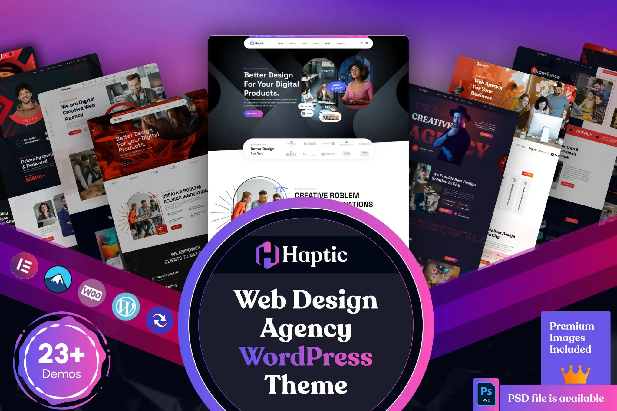 Haptic - Web Design Agency WordPress Theme2