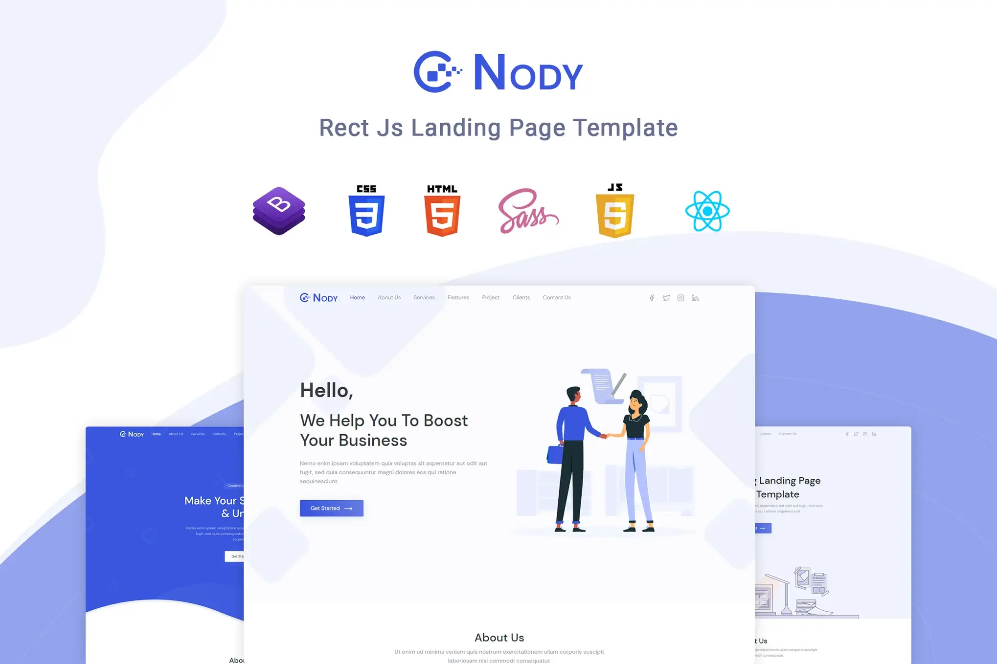 Nody React - React Js Landing Page Template