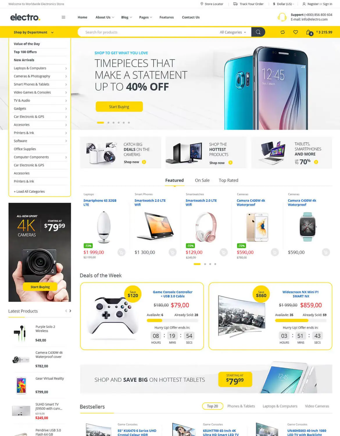 Electro Electronics Store WooCommerce Theme