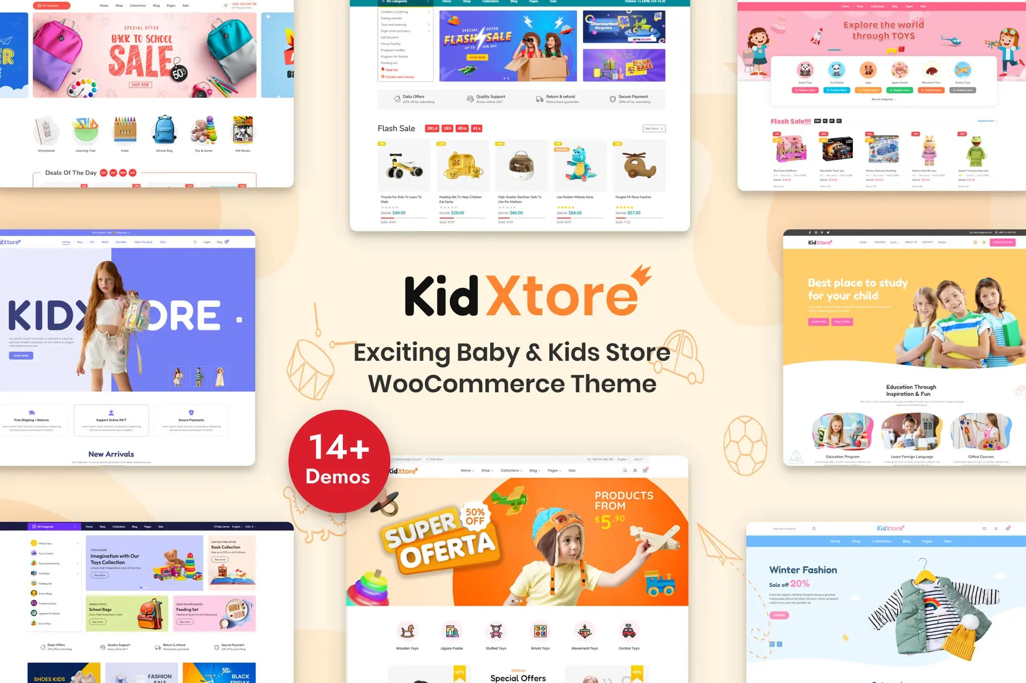 KidXtore - Kids Store WooCommerce WordPress Theme