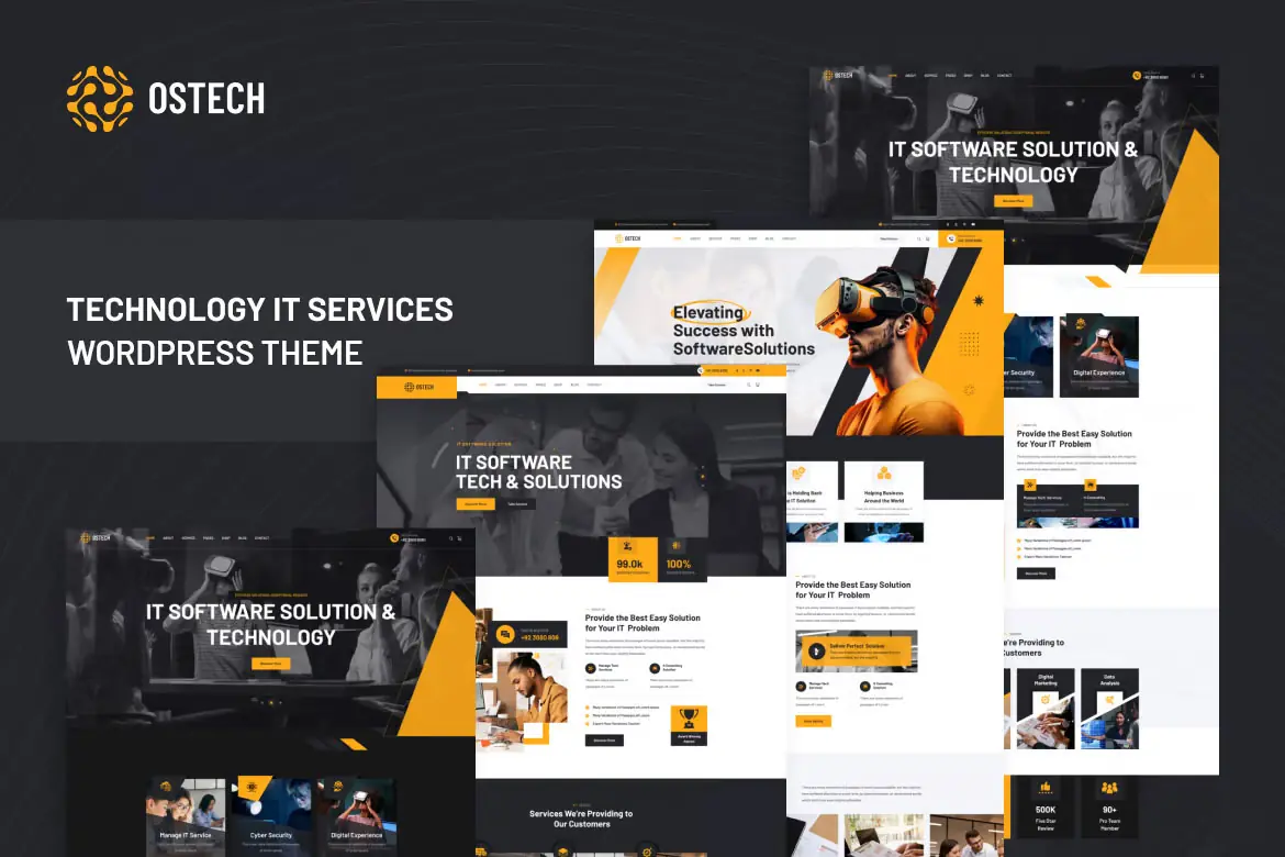 Ostech - Technology IT Services WordPress Theme