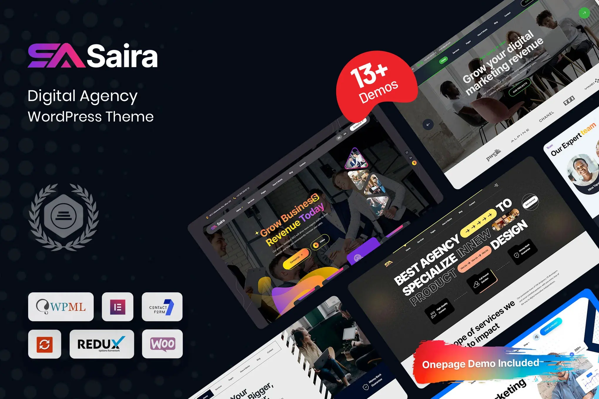 Saira - Digital Agency WordPress Theme