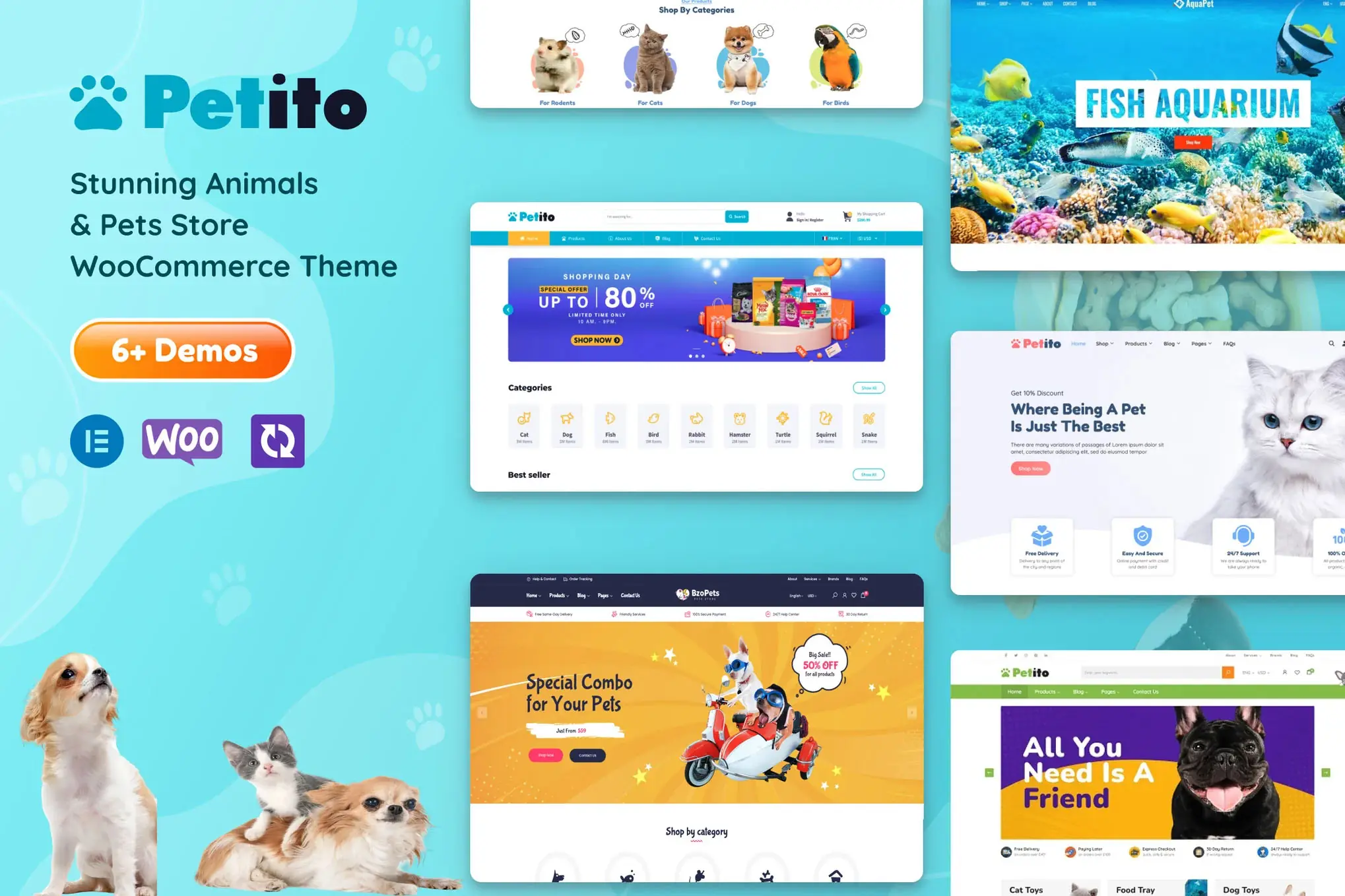 Petito - Animals and Pets Store WooCommerce Theme