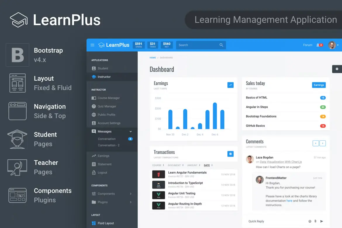 LearnPlus - Learning Management Application