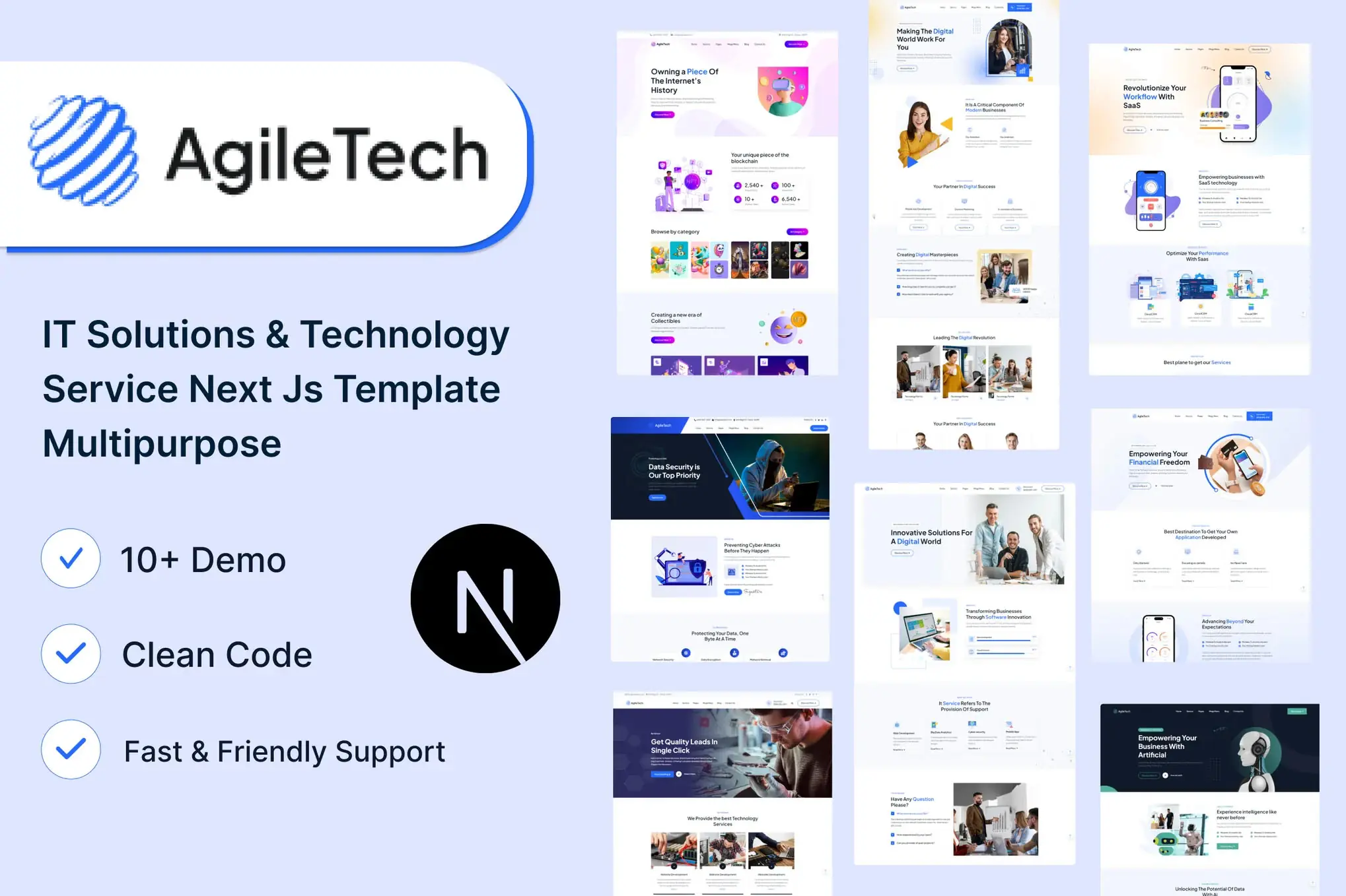 AgileTech - IT Solutions & Technology Next JS