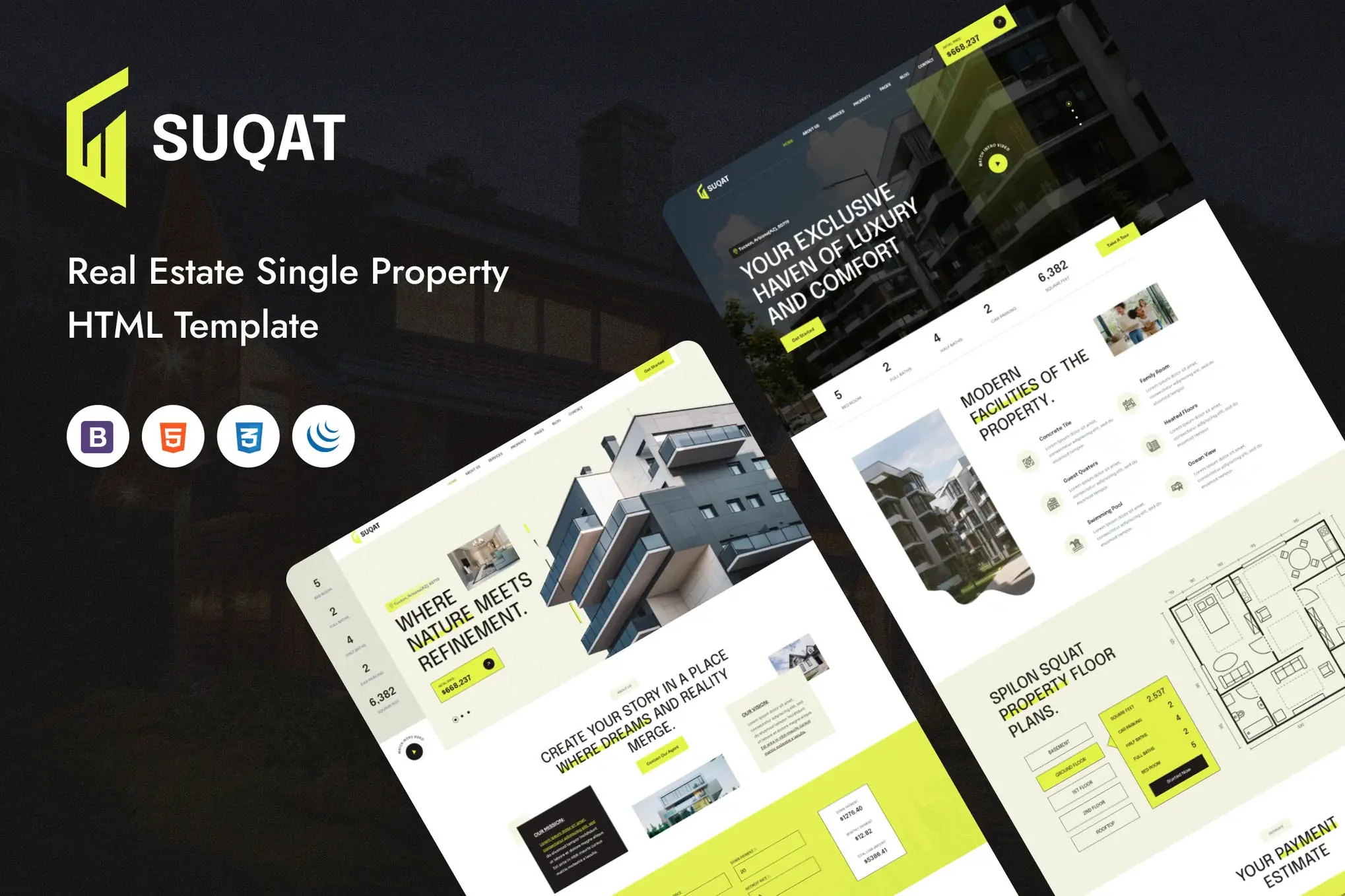 Suqat - Real Estate Single Property Template