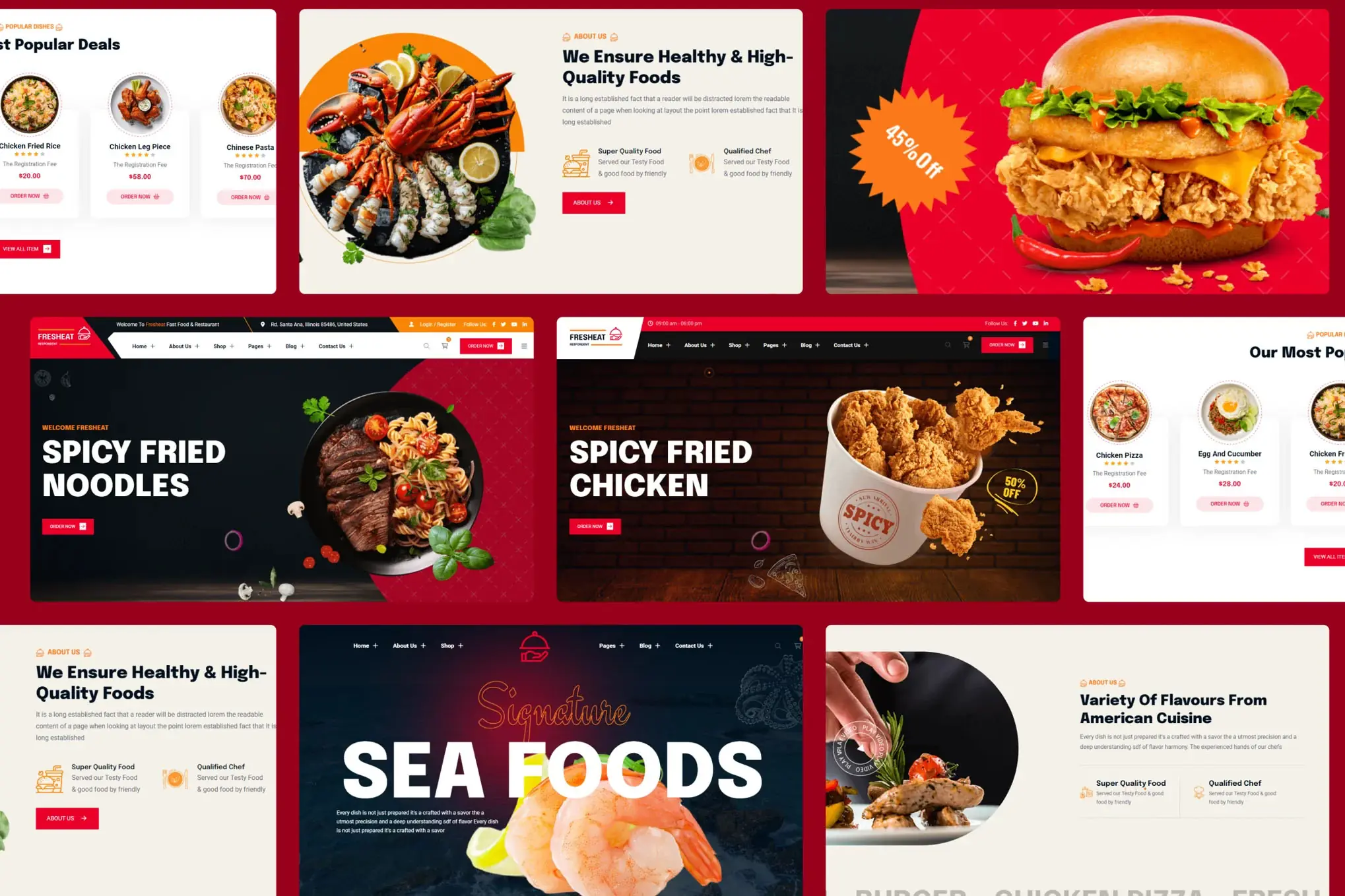 Food & Restaurant HTML Template