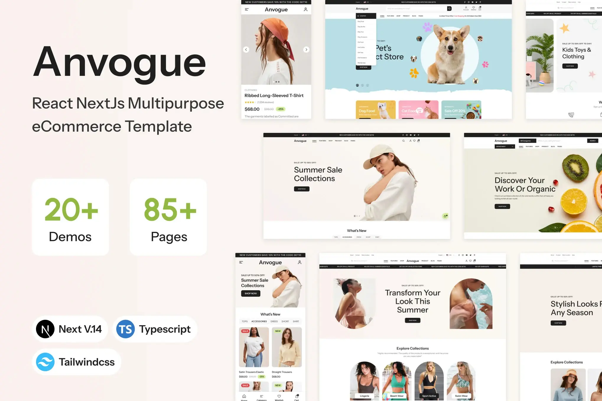 Anvogue – Multipurpose eCommerce React NextJs