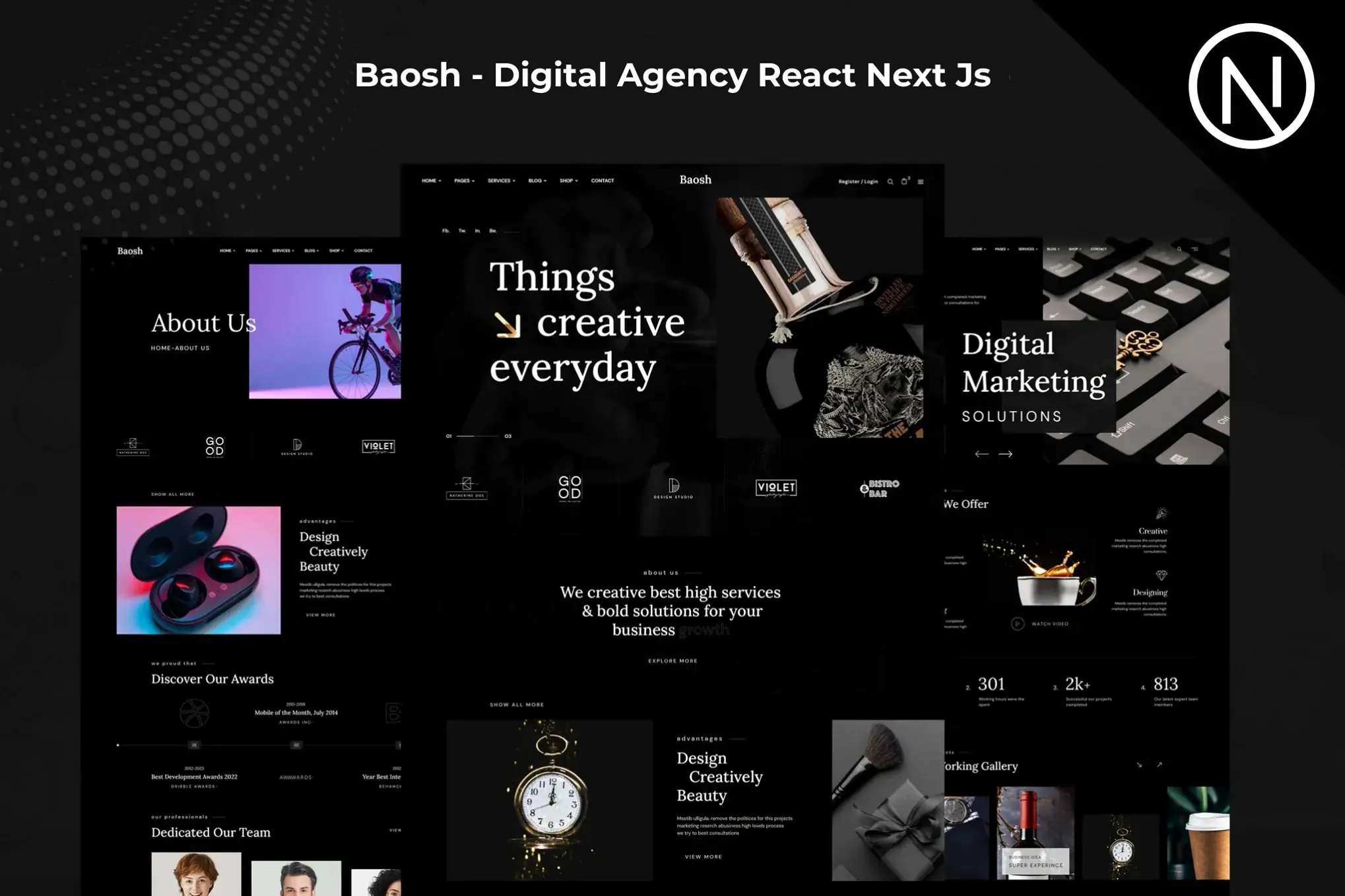 Baosh - Digital Agency React Next Js Template